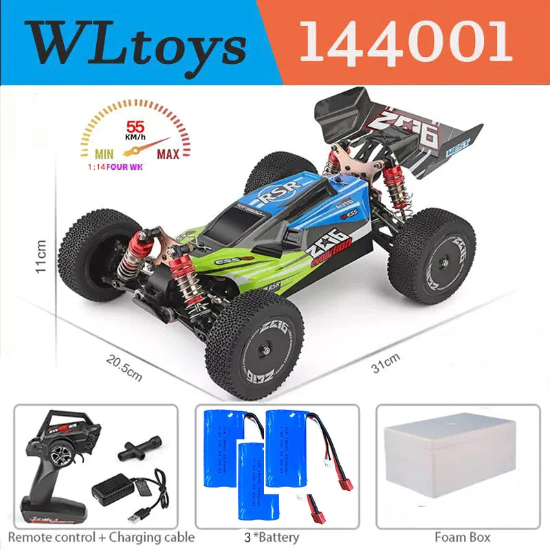 Electric High Speed Off-Road Drift RC Car 75KM/H Brushless Motor 4WD