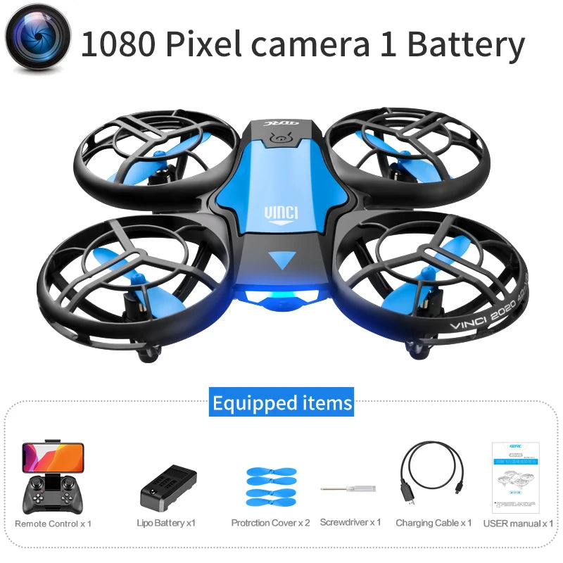 Drone 4k HD 1080P Wide Angle Camera WiFi FPV RC Drone Helicopter