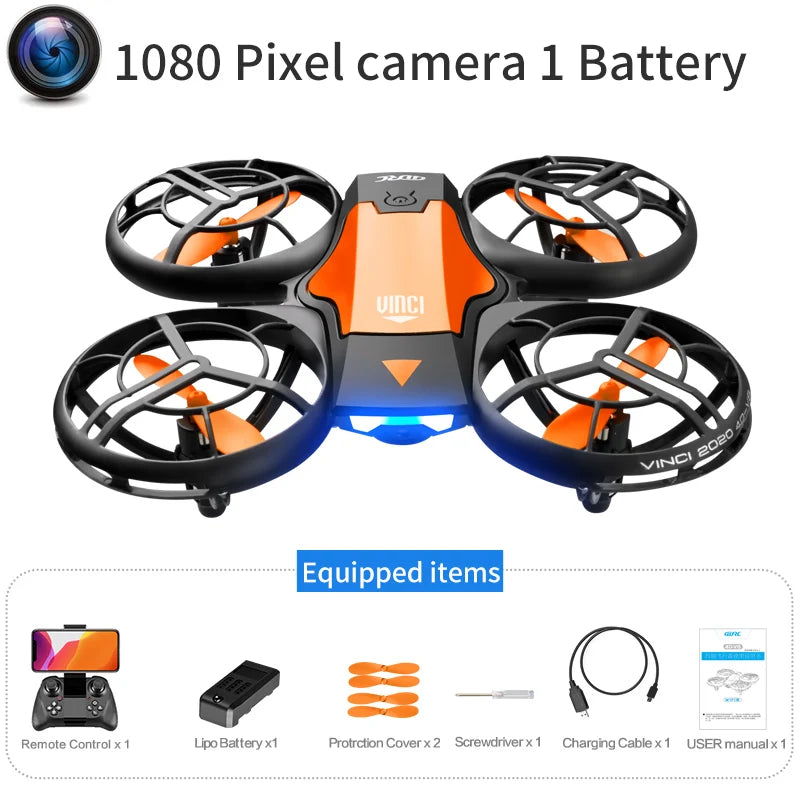 Drone 4k HD 1080P Wide Angle Camera WiFi FPV RC Drone Helicopter