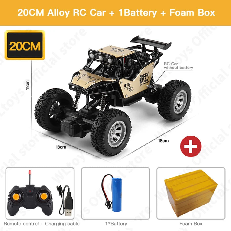 4WD Remote Control Car With Led Lights 2.4G Radio RC Cars Off-Road 4x4
