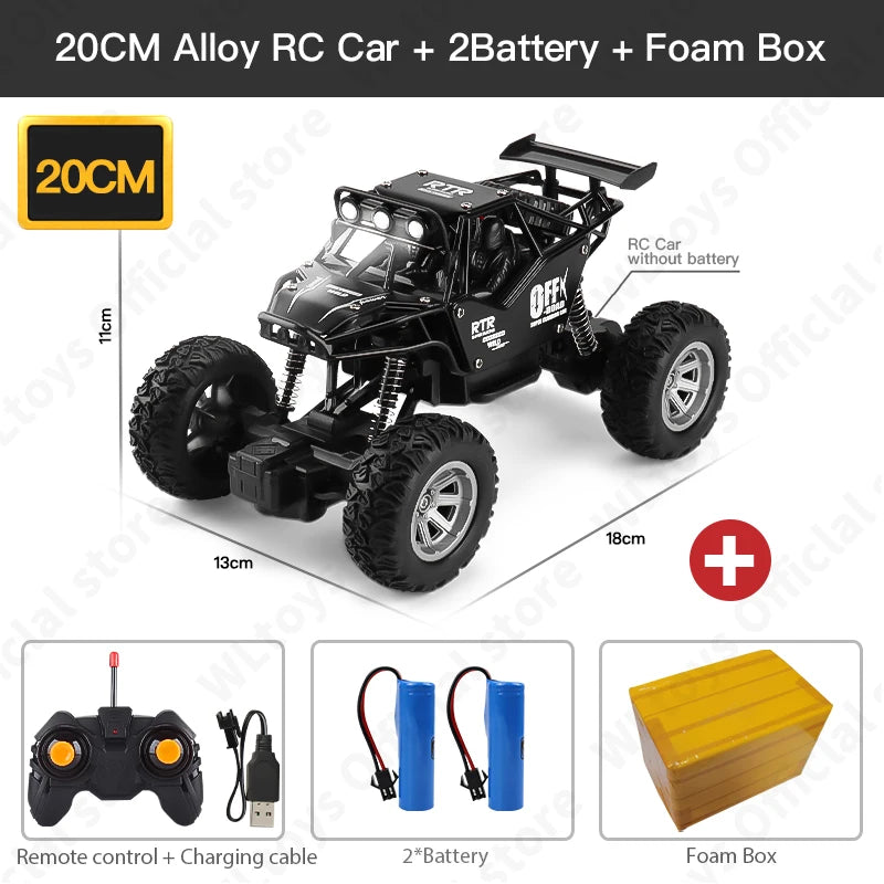4WD Remote Control Car With Led Lights 2.4G Radio RC Cars Off-Road 4x4