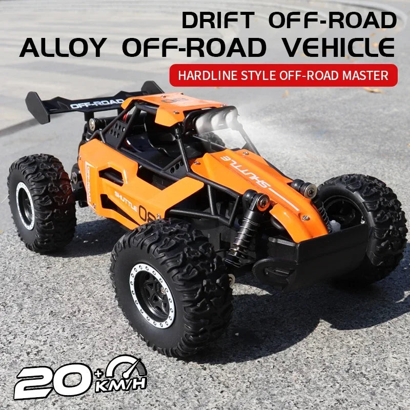 RC Car 2.4Gh Model With LED Lights 2WD High Speed Off-road Remote Control Climbing Vehicle