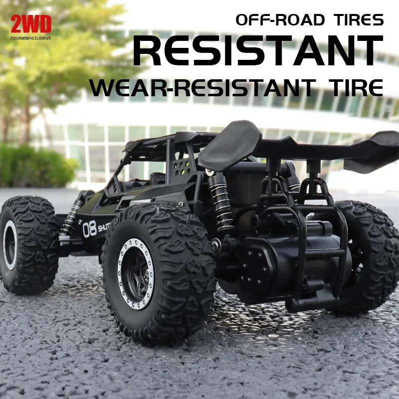 RC Car 2.4Gh Model With LED Lights 2WD High Speed Off-road Remote Control Climbing Vehicle