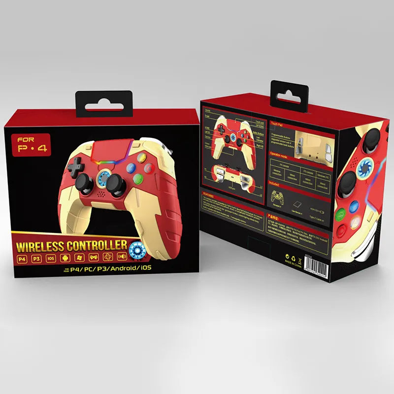 Bluetooth Game Controller Touchpad Wireless Gamepad for PS4 PS3 MFi Games iOS Android Phone PC