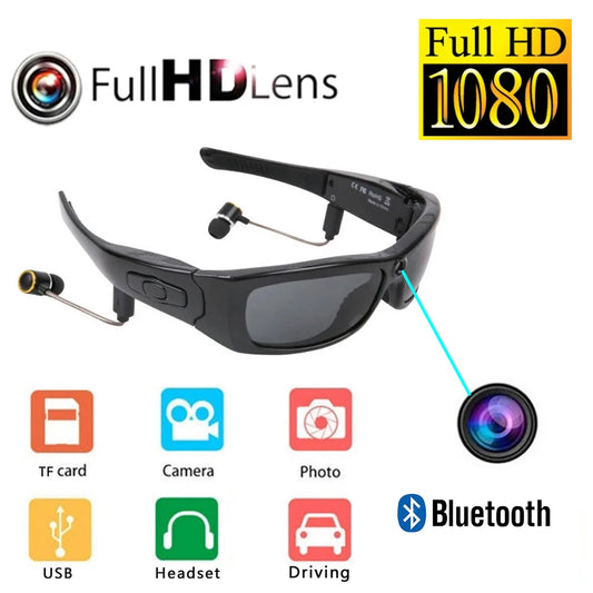 Smart Glasses Camera Polarized Sunglasses Mini Camera Video Recorder Security Sports DV DVR Surveillance Camcorder
