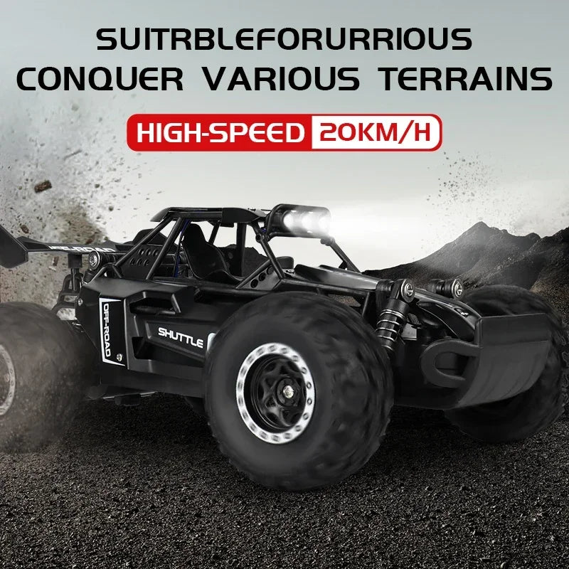 RC Car 2.4Gh Model With LED Lights 2WD High Speed Off-road Remote Control Climbing Vehicle