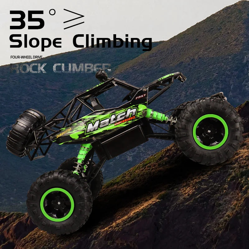 4WD Remote Control Car With Led Lights 2.4G Radio RC Cars Off-Road 4x4