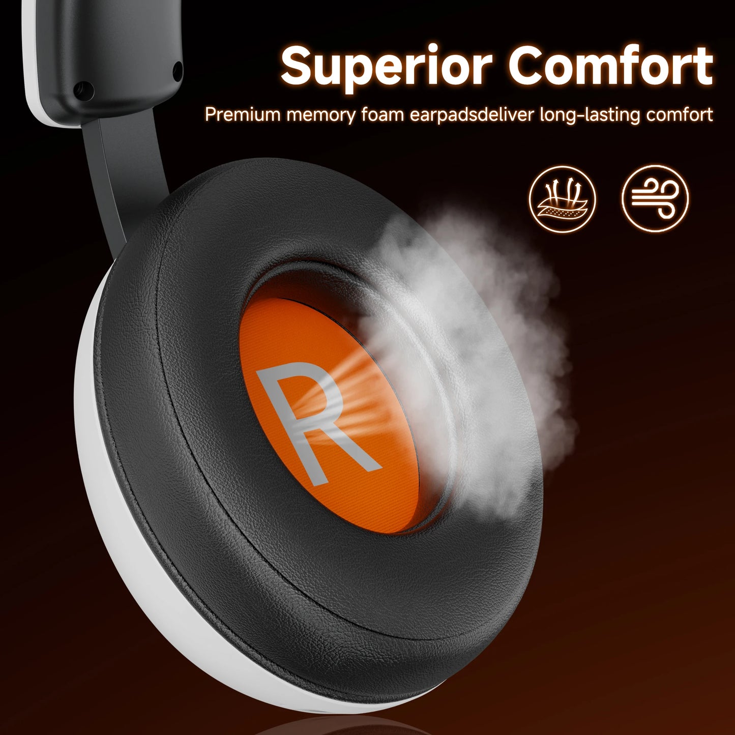 Wireless Gaming Headset with Mic 2.4G Bluetooth Headphone USB 3.5mm Wired 3 Modes with Noise-Cancelling Microphone for PC Gamer