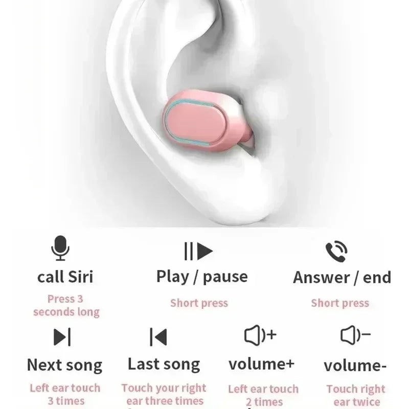 Bluetooth Earphones Gaming Headset Earbuds Tws Blutooth Earphone Wireless Hearing Aids Sport EarBuds Hifi Headphones E7s