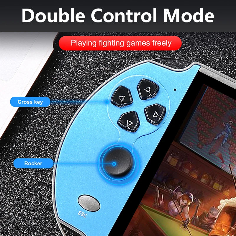 X7/X12 Plus Video Game Console Built-in 10,000 Games 7.1/5.1/4.3 Inch Portable Retro Game Console HD Video