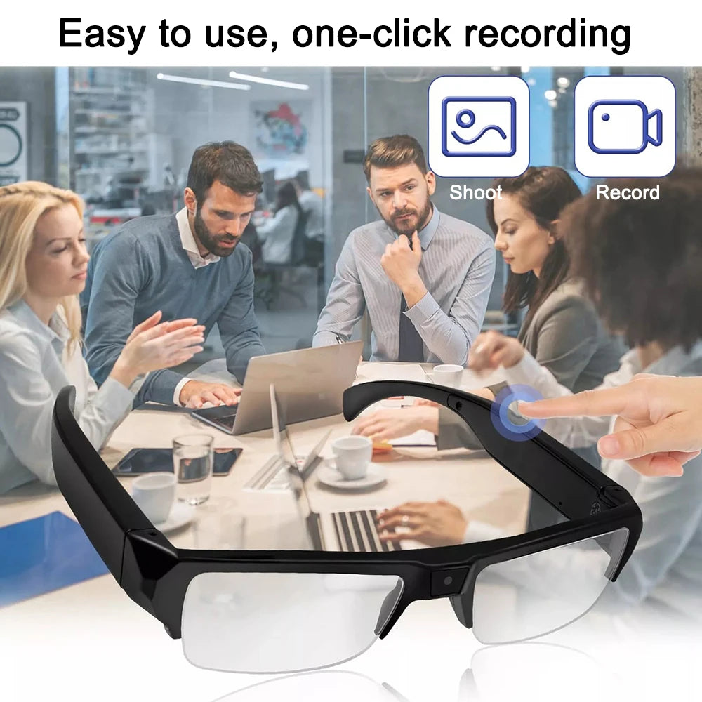 New Intelligent video glasses equipped with ultra-high definition 4K mini camera capable of recording videos and playing music