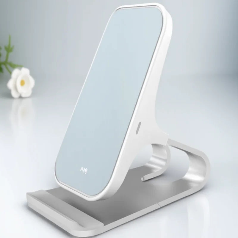 Fast Wireless Charger Mount 10W Qi Fast Charging Pad Case Friendly Anti-Slip Rubber Type-C Input