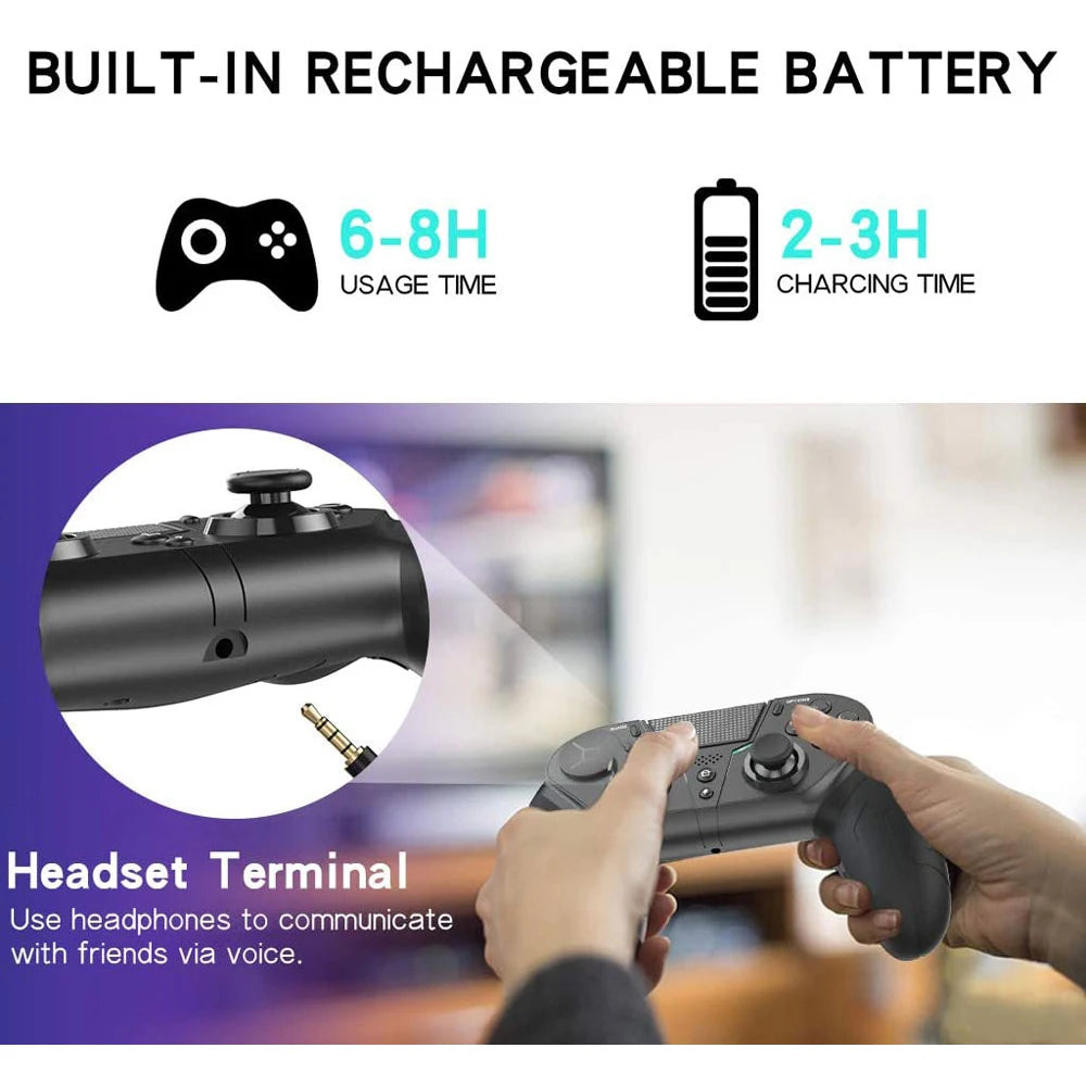 Wireless Bluetooth Joystick For PS4 PS3 PC