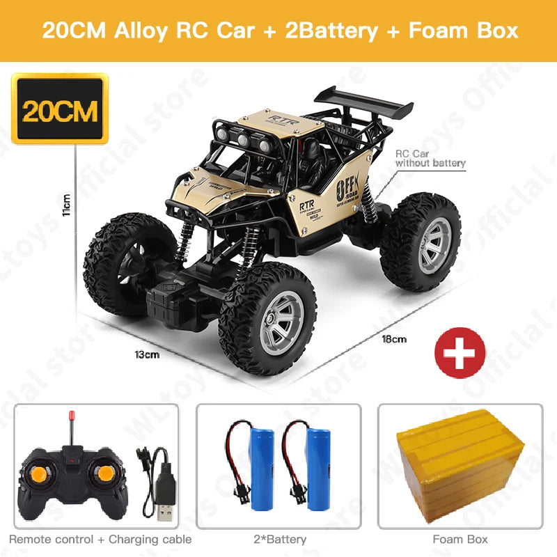 4WD Remote Control Car With Led Lights 2.4G Radio RC Cars Off-Road 4x4
