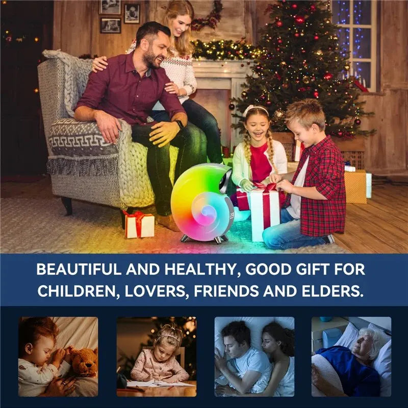 Bluetooth Speaker App Control LED Night Light Lamp Alarm Clock Portable Wireless Loudspeaker Music HiFi Stereo Sound Subwoofer