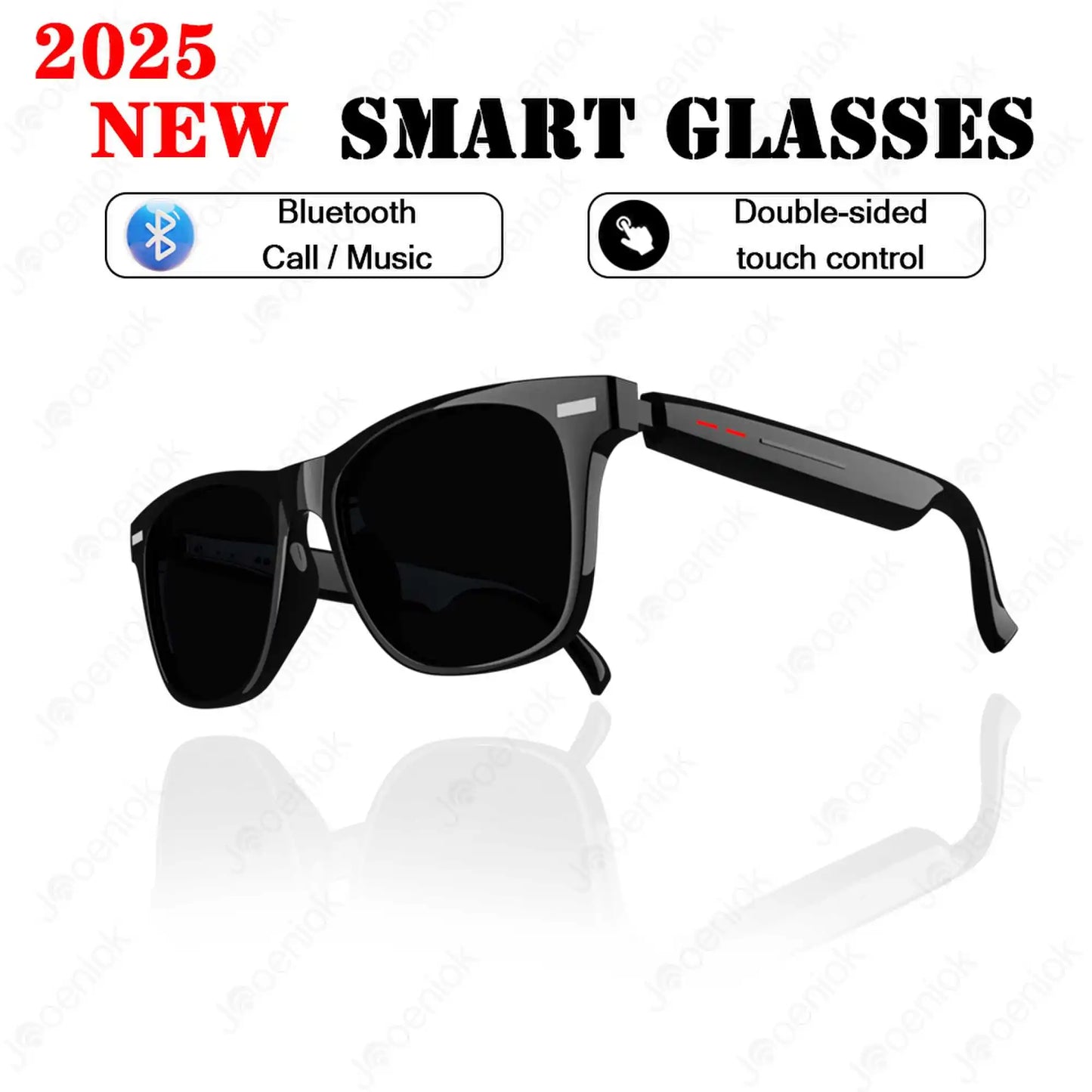 Smart Glasses Wireless Bluetooth Call Sunglasses Built-in Microphone Speakers Touch & Voice Assistant Sports Music Glass For Men