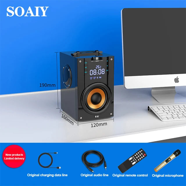Large Bluetooth Speaker Portable Column outdoor Loudspeakers Subwoofer