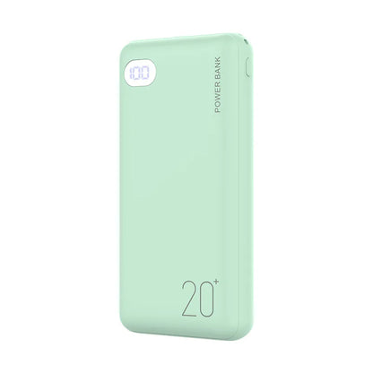 Fashion Power Bank 20000mAh External Portable Charger Powerbank 2.1A Fast Charging LED Display Phone Charger For Smart Phone