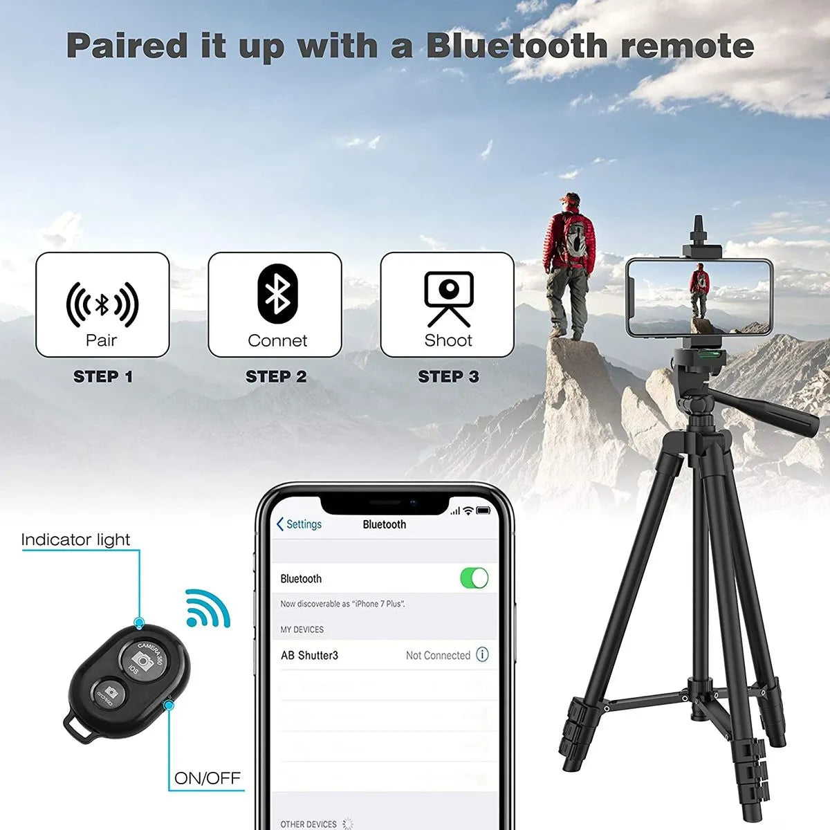 Flexible DSLR Tripod Stand with Remote Control