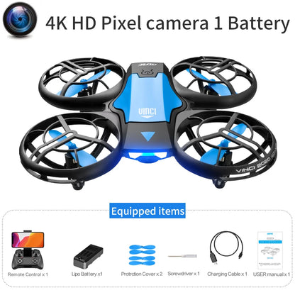 Drone 4k HD 1080P Wide Angle Camera WiFi FPV RC Drone Helicopter