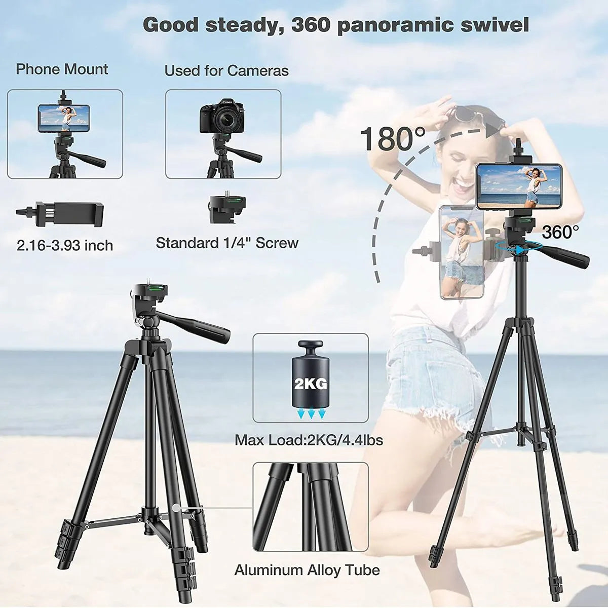 Flexible DSLR Tripod Stand with Remote Control