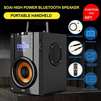 Large Bluetooth Speaker Portable Column outdoor Loudspeakers Subwoofer