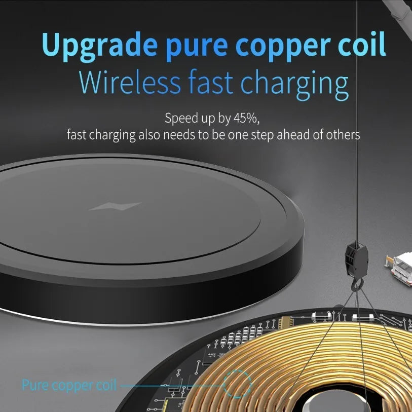 Magnetic Wireless Phone Charger Pad For Magsafe iPhone 16 15 14 13 12 Pro Max Desktop Chargers Type C Magnet Fast Charging Stand