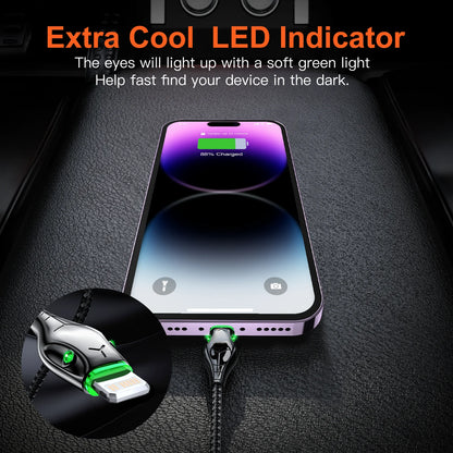 PD 20W/27W Quick Charger Cable for iPhone 14 14Pro Max 13 12 11 Xs Xr X Fast Charging Type C to Lighting Wire USB Cord For iPad