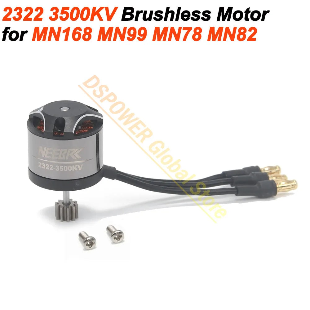 1/12 RC MN Car Upgrade Kit 2322 2600KV 3500KV Brushless Motor AM32 45A Metal ESC SM3.0/T Plug for MN82 MN99 MN168 MN78 Power Kit