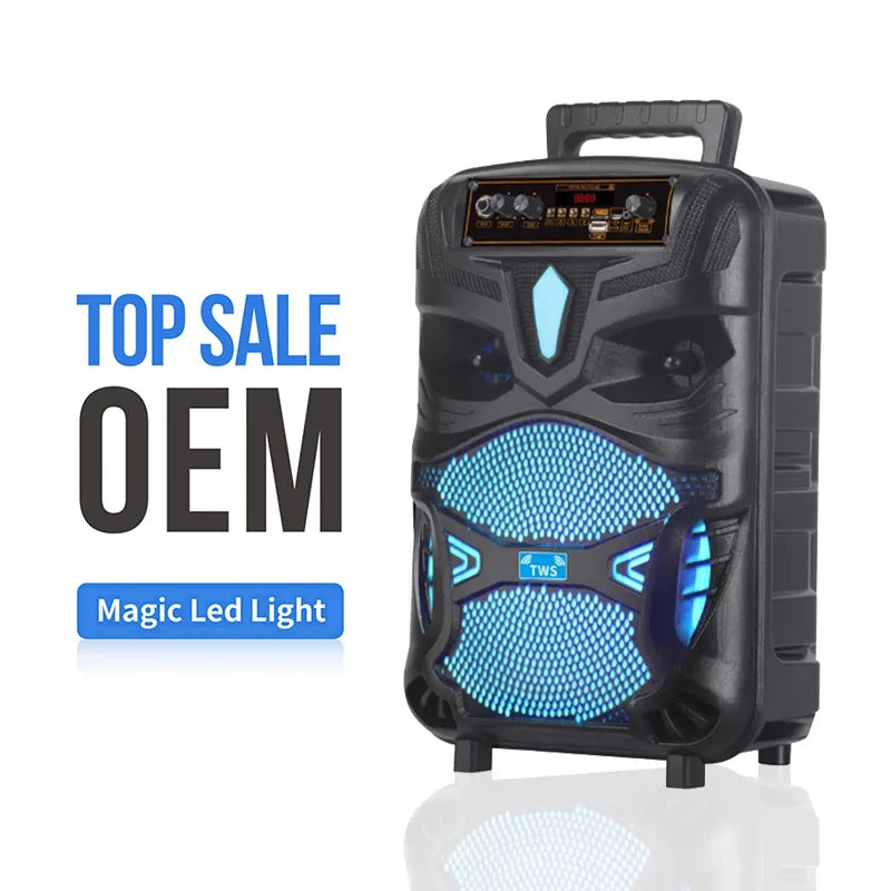 Multifunctional High Volume Bluetooth Speaker 8 Inch High Power Subwoofer Portable Home Karaoke Outdoor Dance Professional Audio