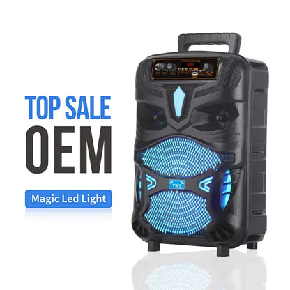 Multifunctional High Volume Bluetooth Speaker 8 Inch High Power Subwoofer Portable Home Karaoke Outdoor Dance Professional Audio