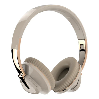 Wireless Bluetooth Headphone Over the Ear Headset High Fidelity Bass Stereo Music Gaming Foldable Headsets with AUX Cable