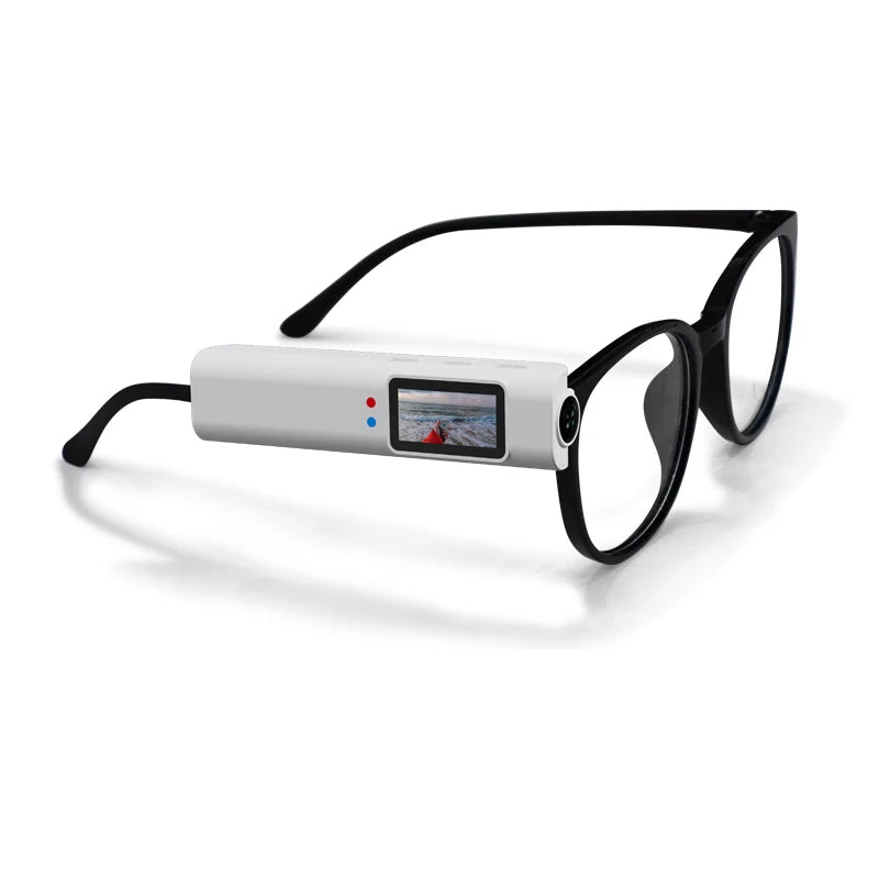 1080P WiFi Glasses Sports Camera Connect Phone Camcorder 110° Wide Angle Anti-shake Anti Blue Light FPV Head Mounted Camcorde