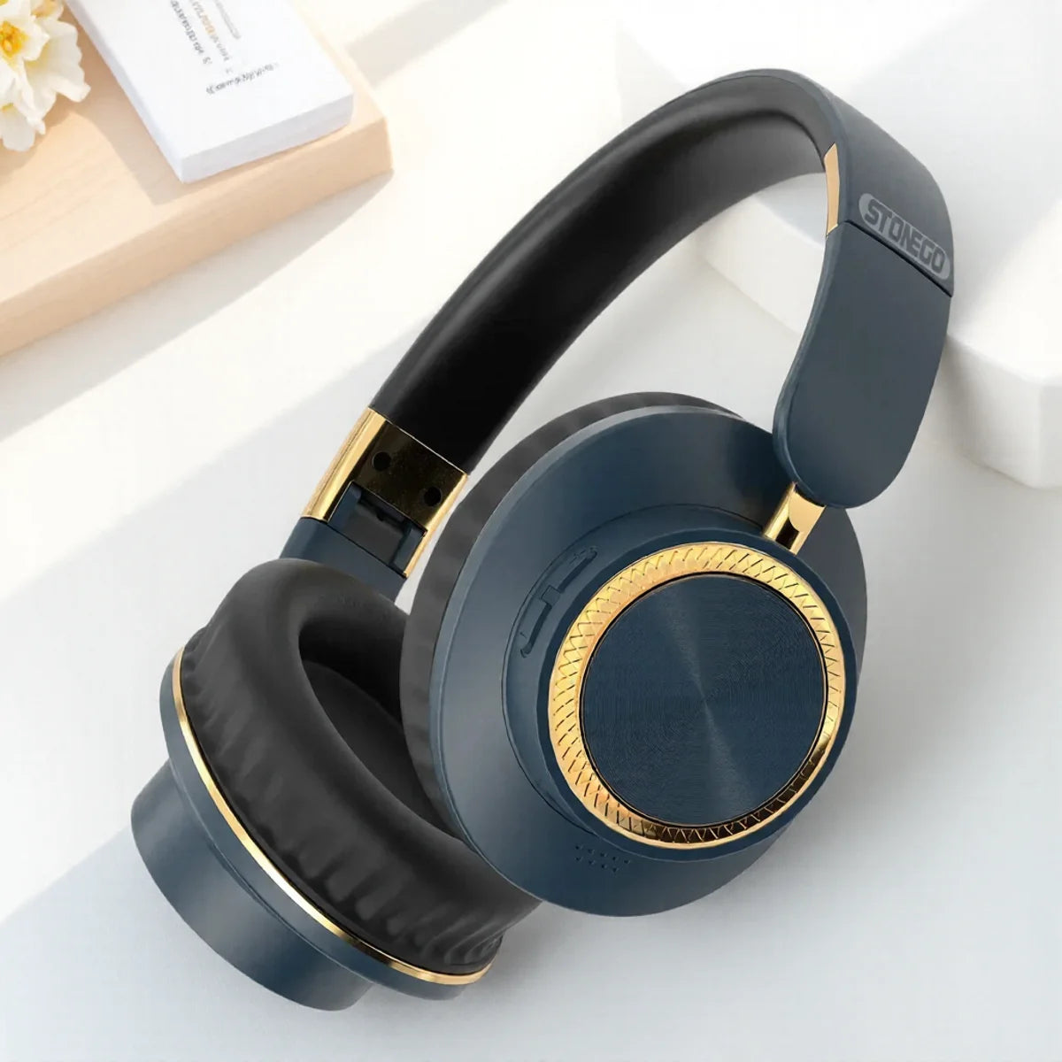 Wireless Bluetooth Foldable Earphones Headset with Subwoofer for Gaming Sports Comfortable and Portable Design