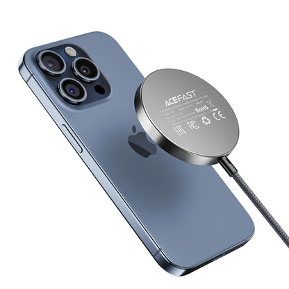 ACEFAST 15W Qi2 Wireless Magnetic Fast Charging Pad For iPhone 16/15/14/13/12 Pro Max Desktop Wireless Charger For Airpods Pro