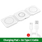 30W Fast Charging Pad Desktop Foldable 3 in 1 Wireless Charger For iPhone 16 15 14 13 12 Pro Max iWatch 10 9 8 7 6 AirPods Pro 2