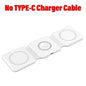 30W Fast Charging Pad Desktop Foldable 3 in 1 Wireless Charger For iPhone 16 15 14 13 12 Pro Max iWatch 10 9 8 7 6 AirPods Pro 2