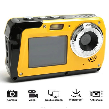 4K Underwater Digital Camera Video Recorder 56mp Anti Shake Selfie