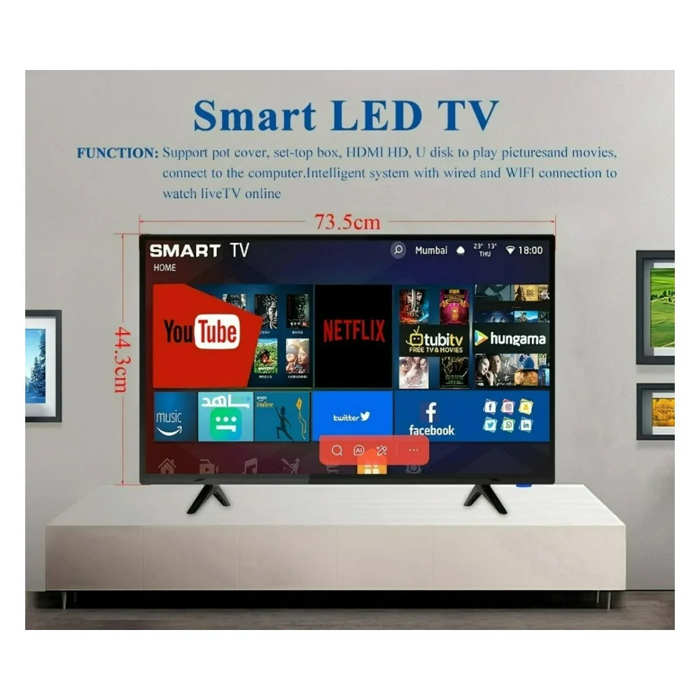 Smart LED TV Android System Flat Screen Television 19–65 Inch 4K UHD
