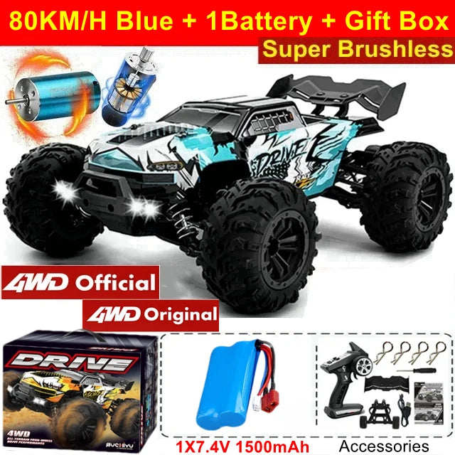 4WD Remote Control Car Off Road 4x4 RC High Speed Buggy