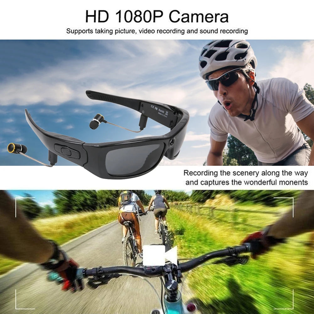Smart Glasses Camera Polarized Sunglasses Mini Camera Video Recorder Security Sports DV DVR Surveillance Camcorder