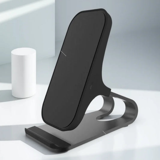 Fast Wireless Charger Mount 10W Qi Fast Charging Pad Case Friendly Anti-Slip Rubber Type-C Input