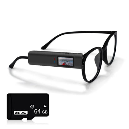 1080P WiFi Glasses Sports Camera Connect Phone Camcorder 110° Wide Angle Anti-shake Anti Blue Light FPV Head Mounted Camcorde