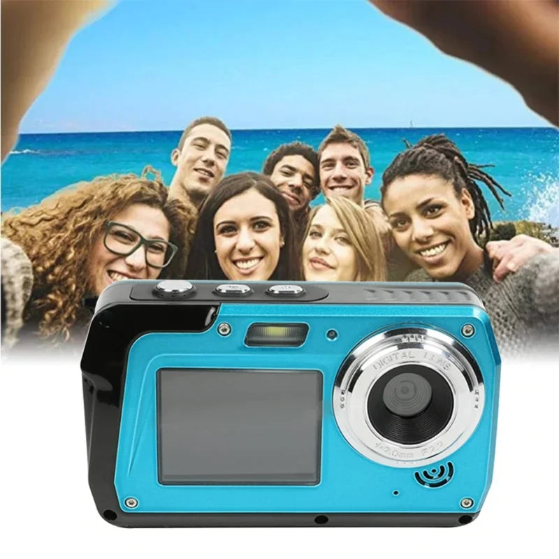 4K Underwater Digital Camera Video Recorder 56mp Anti Shake Selfie