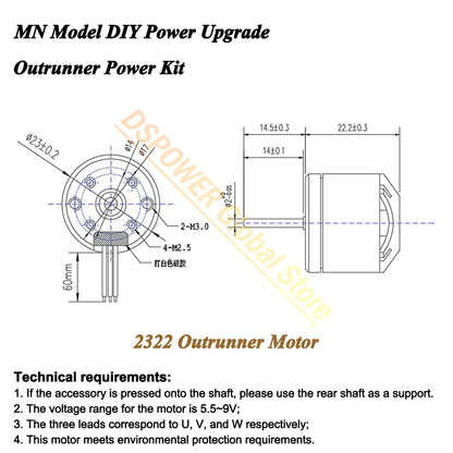 1/12 RC MN Car Upgrade Kit 2322 2600KV 3500KV Brushless Motor AM32 45A Metal ESC SM3.0/T Plug for MN82 MN99 MN168 MN78 Power Kit