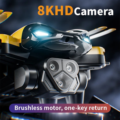 Drone 8K Professional Triple Camera Brushless Motor Optical Flow Positioning Foldable Quadcopter