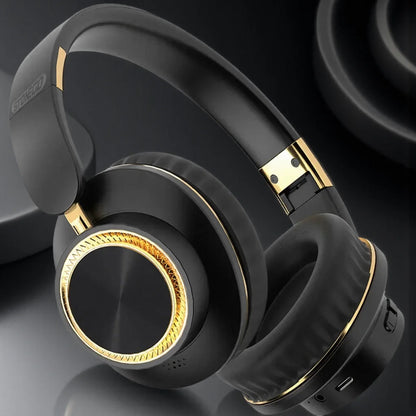 Wireless Bluetooth Foldable Earphones Headset with Subwoofer for Gaming Sports Comfortable and Portable Design