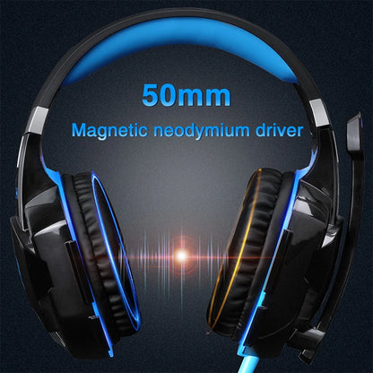 PC Gaming Headset Deep Bass Stereo Wired Computer LED Illuminated Headphone with microphone for PS4 XBOX PC Gamer