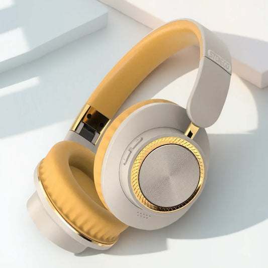 Wireless Bluetooth Foldable Earphones Headset with Subwoofer for Gaming Sports Comfortable and Portable Design
