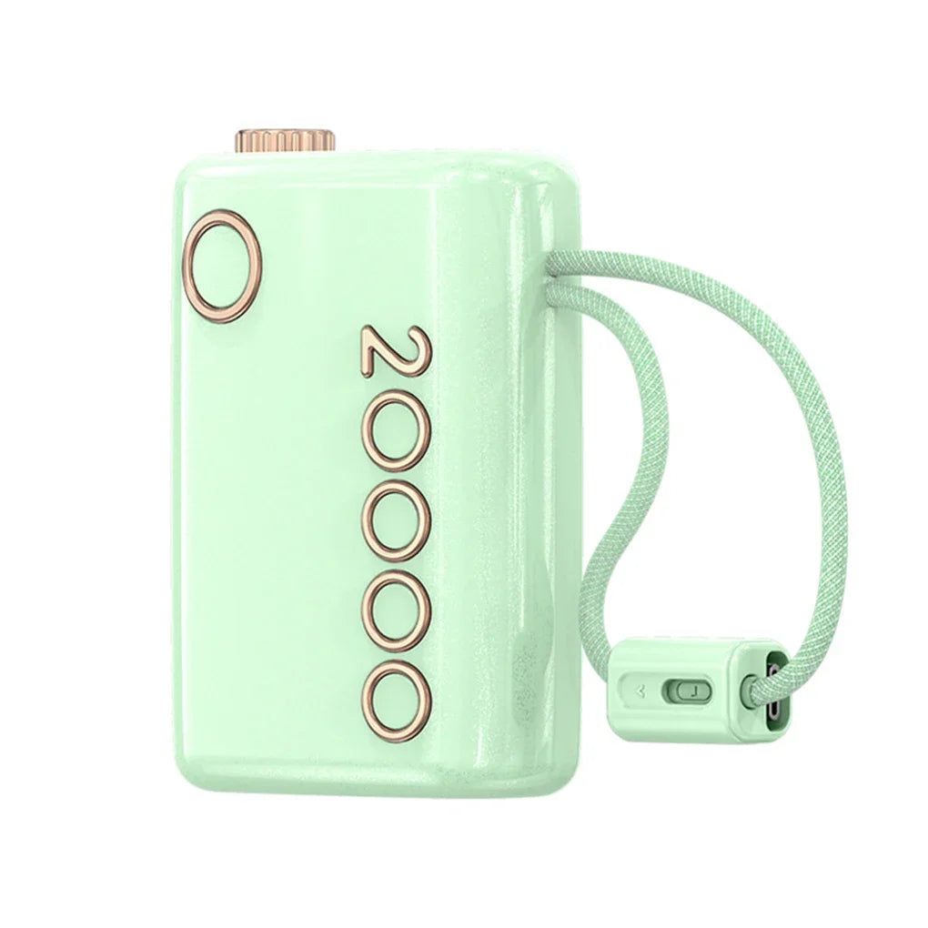 20000mAh Power Bank 66W Super Fast Charging Built in Cable Portable Hanging Small Mobile Power Bank